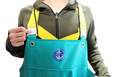 Amazon.co.jp: 水産マリンレリー 胸付ズボン 4Lサイズ 白 漁師のための